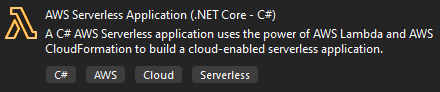 Visual Studio project template for serverless function